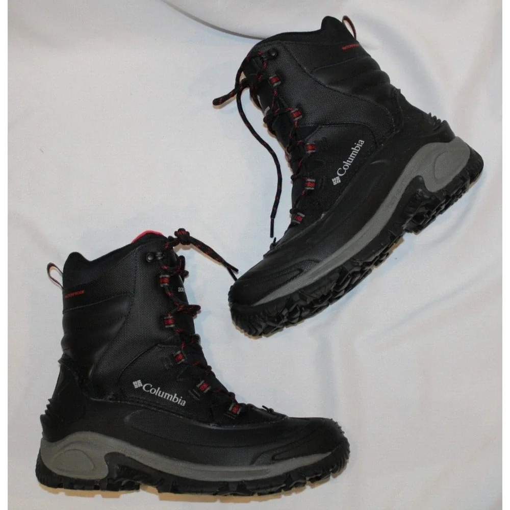 NIB Columbia Men's Bugaboot III Black Snow Boots‎ SZ 8.5 Women's SZ 10.5